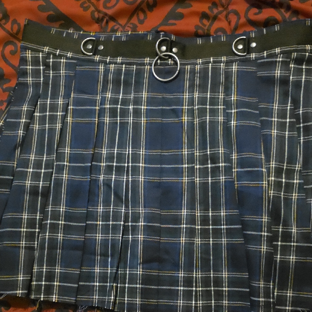 Current Mood Plaid Mini Skirt